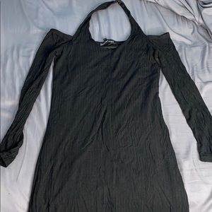 Black off shoulder dress